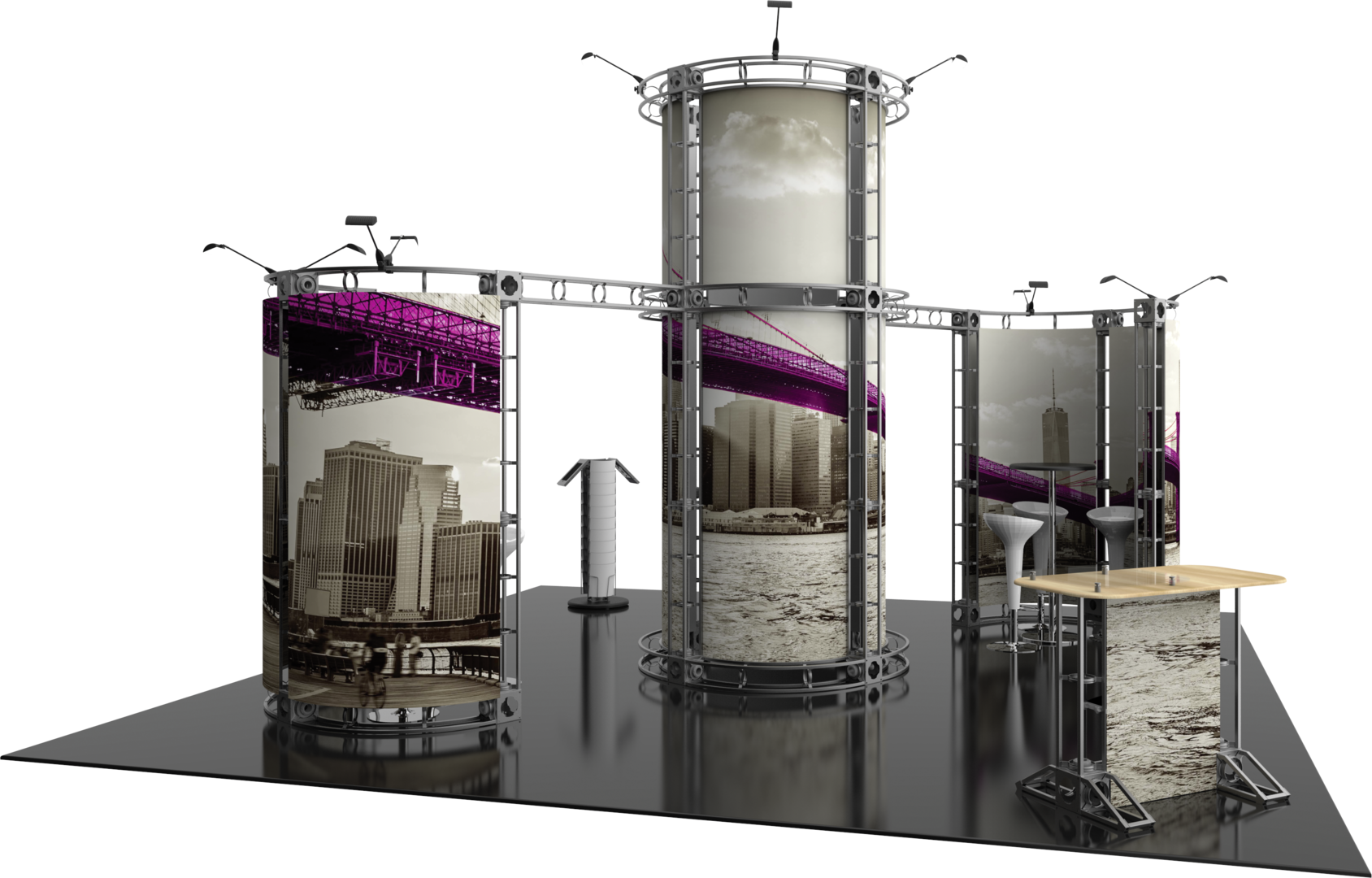 Zenit Orbital Express Truss 20x20 Modular Island Exhibit